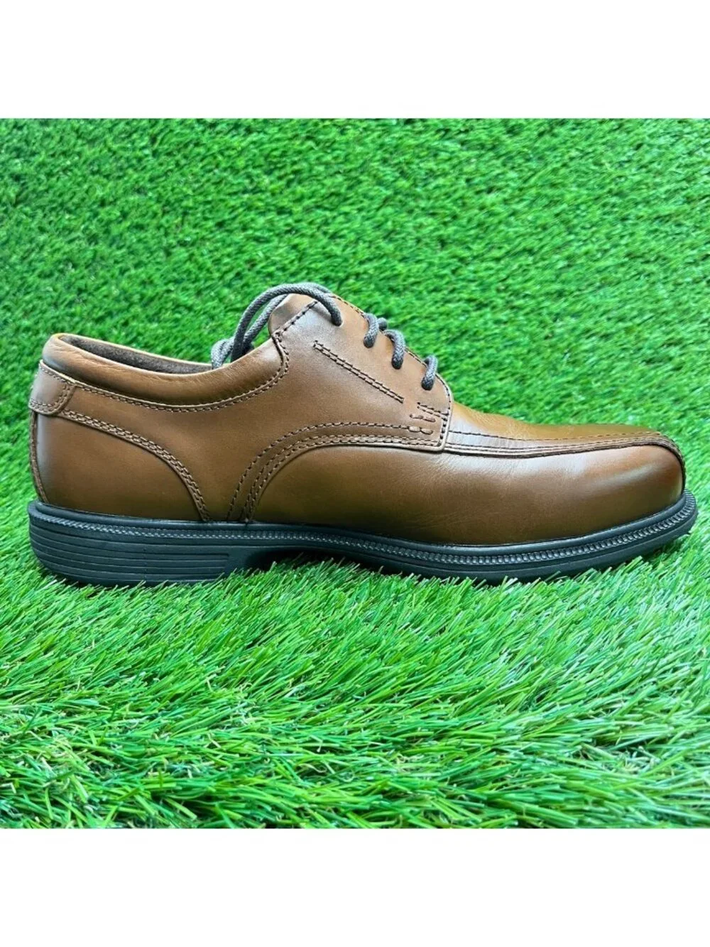 Florsheim Coronis Mens Size 9 Brown Black Leather Steel Toe Safety Work Shoes